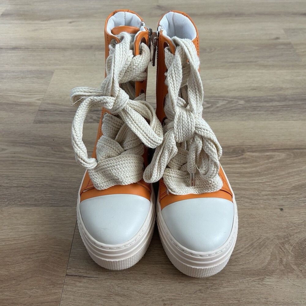 Cristian zerotre Calipso 300 Platform High Top Shoes Sneakers Womens Size 37 7 - Picture 2 of 7